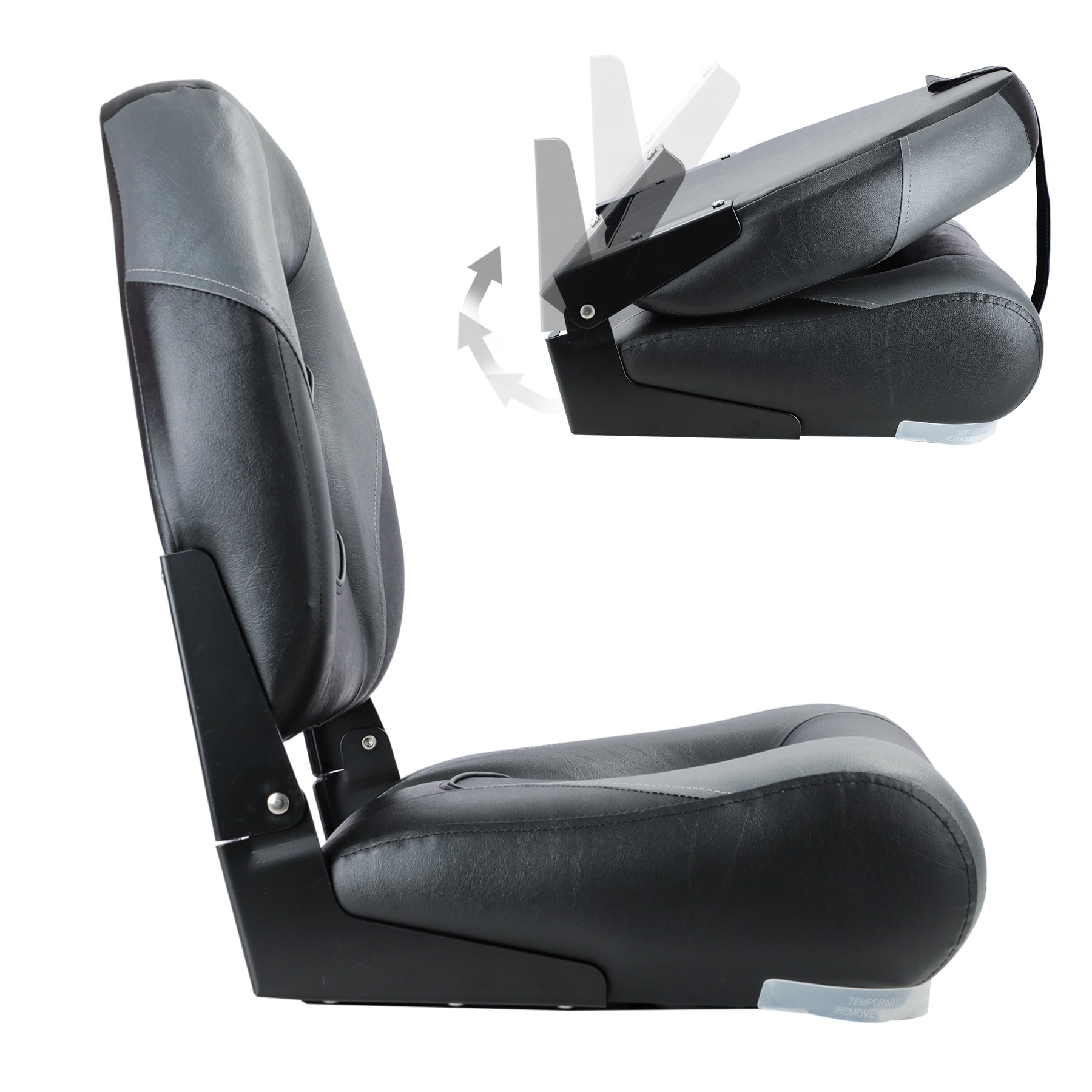 NORTHCAPTAIN C2 Deluxe High Back Folding Boat Seat,Stainless Steel Screws Included